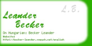 leander becker business card